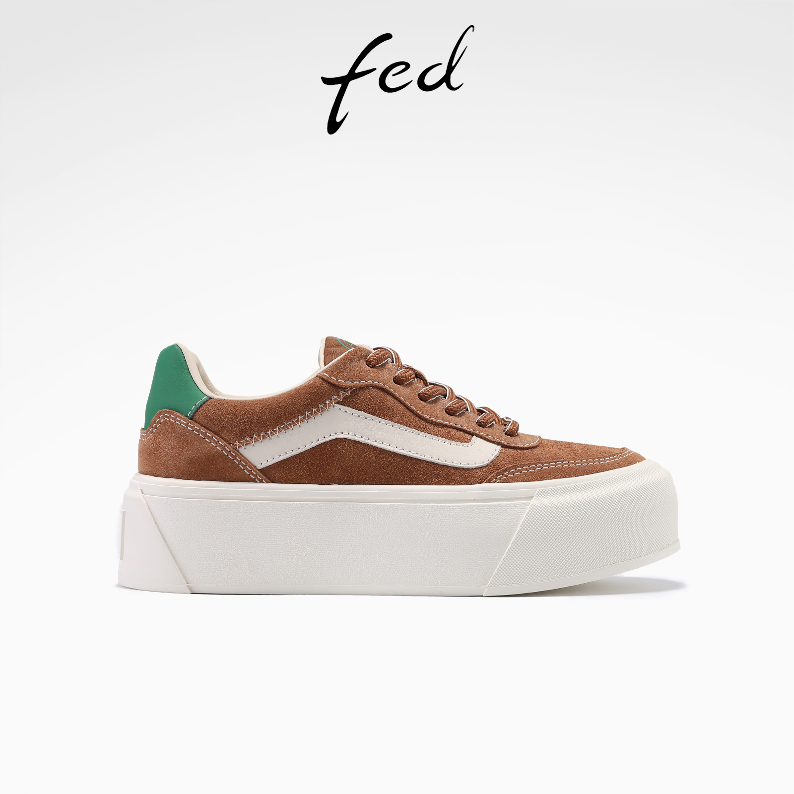 fed增高厚底鞋秋季新款女鞋时尚休闲鞋复古美式板鞋女S1025-YA151