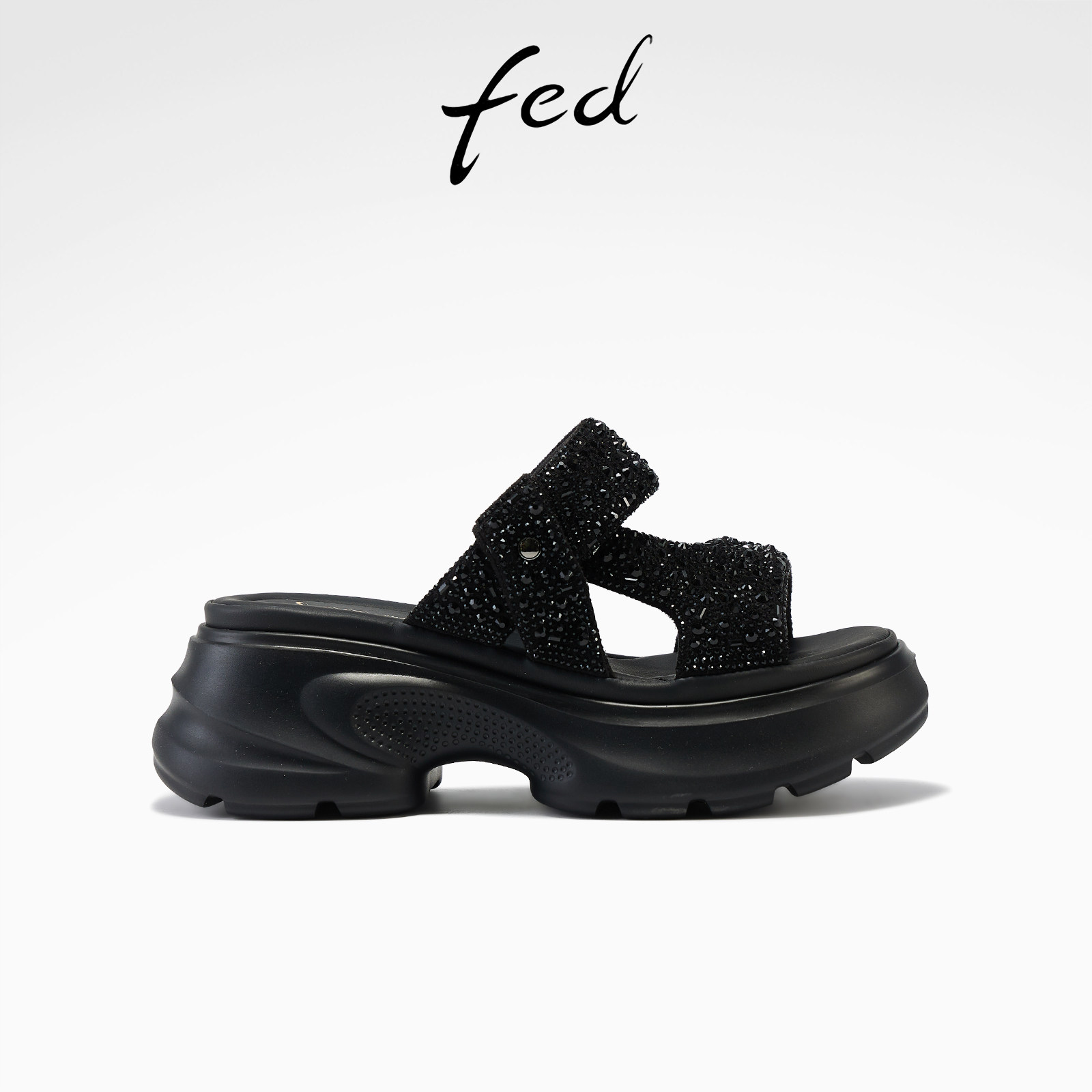fed休闲凉鞋外穿上脚舒适