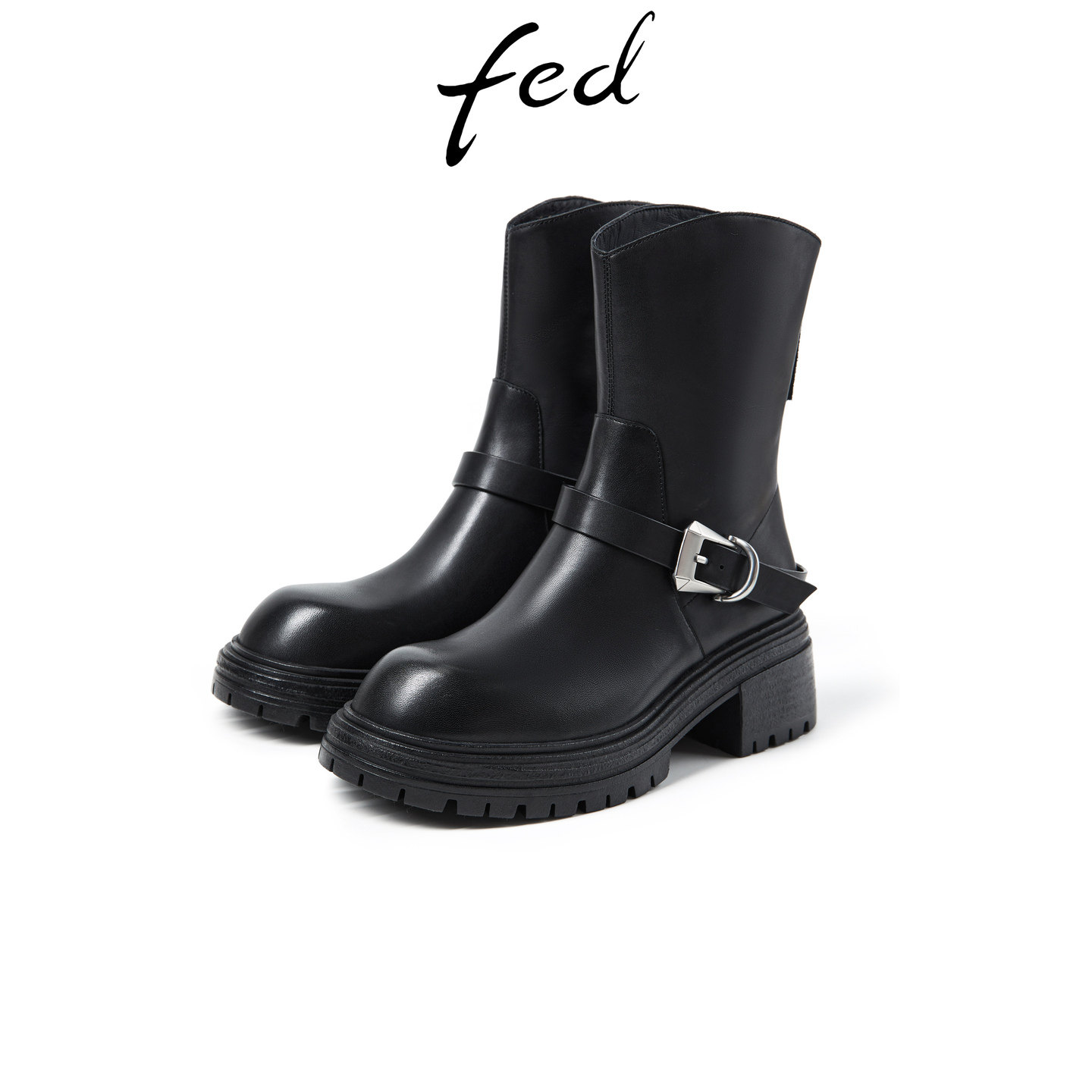 fed个性版型秋冬女士街头潮短靴