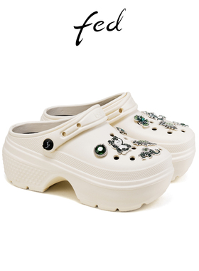 【樱桃熊联名款】fed洞洞鞋夏季新款女鞋户外凉拖鞋S0519-ZFA655