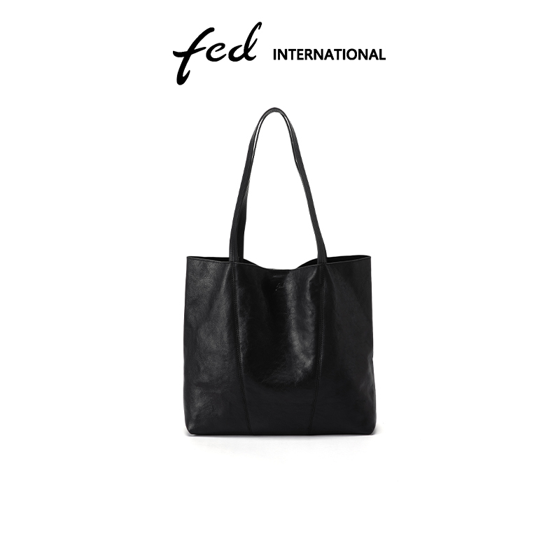 头层牛皮托特包单肩手提斜挎包