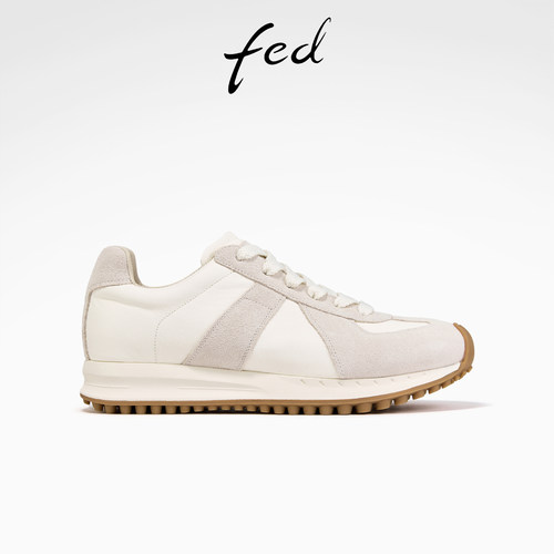 fed休闲德训鞋秋季新款女鞋白色阿甘鞋增高厚底鞋女S0805-ZCA509