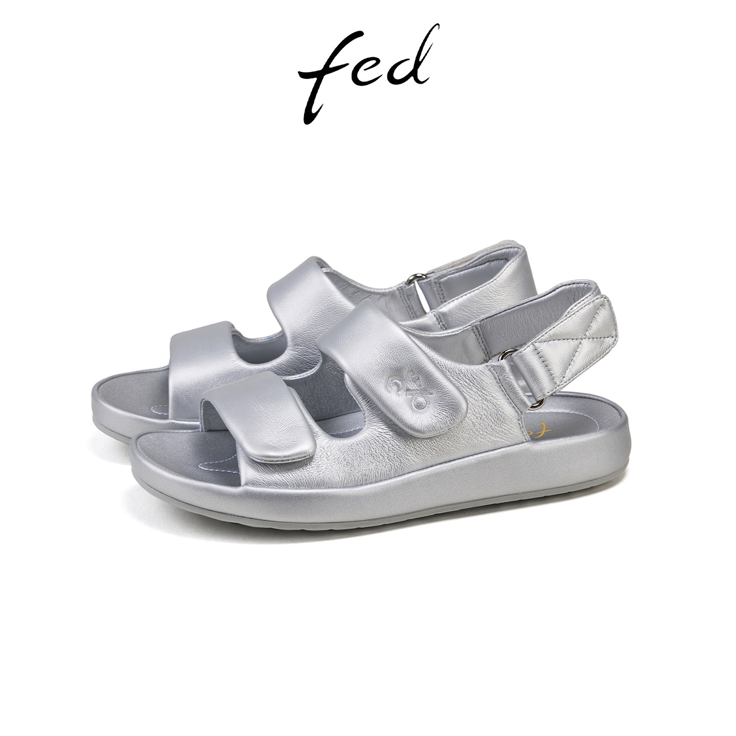 fed夏季平底不累脚沙滩凉鞋女
