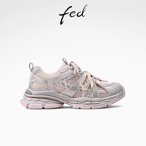 fed时尚厚底增高老爹鞋