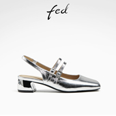 女鞋 浅口单鞋 粗跟玛丽珍鞋 fed包头凉鞋 D0423 新款 女款 ZCA385 夏季