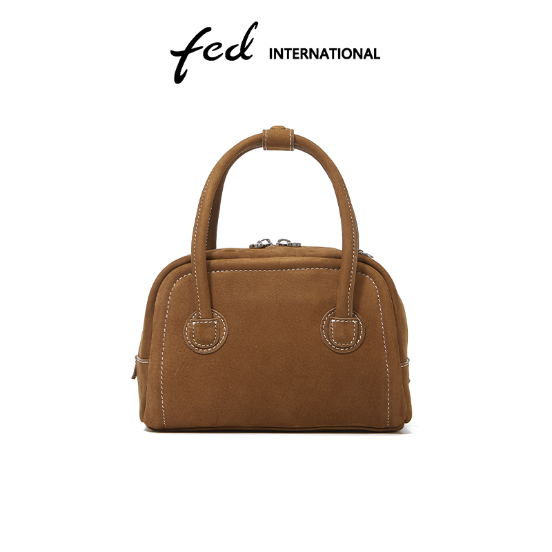 头层牛皮手提包女式斜挎包