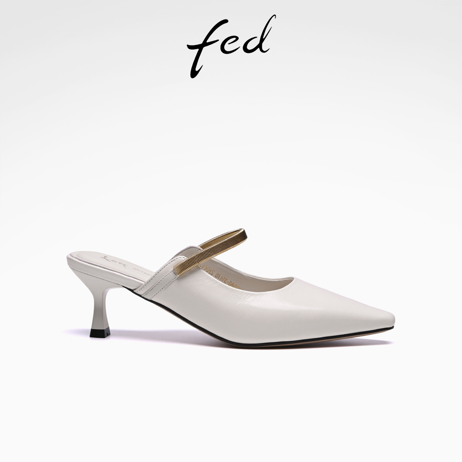 fed尖头细跟时尚穆勒鞋