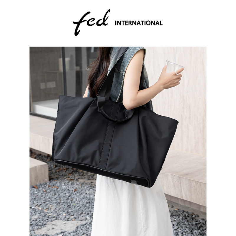 fed超大容量托特包行李袋手提帆布袋健身包待产包收纳袋BFA93