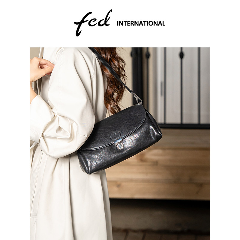 fed植鞣牛皮大容量水桶包单肩手提斜挎包通勤托特包妈咪包BFA9478,箱包皮具/热销女包/男包,小方包,淘宝优惠券,粉丝福利购,淘宝优惠卷