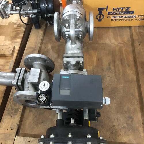 可议价ARI艾瑞调节阀，带西门子定位器，实物拍摄。型号JS1049