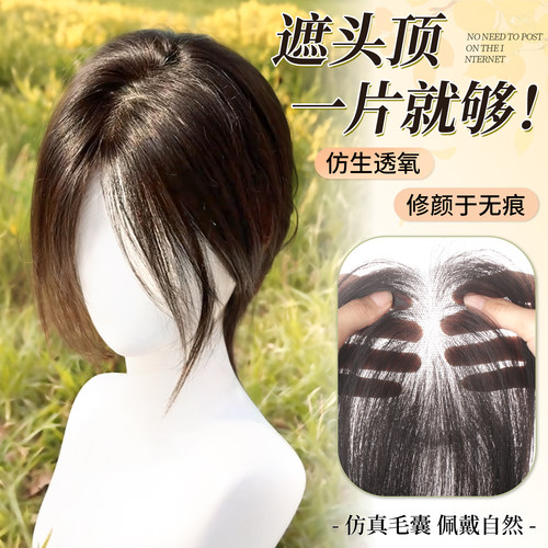 【遮头顶一片就够】10*12假发片