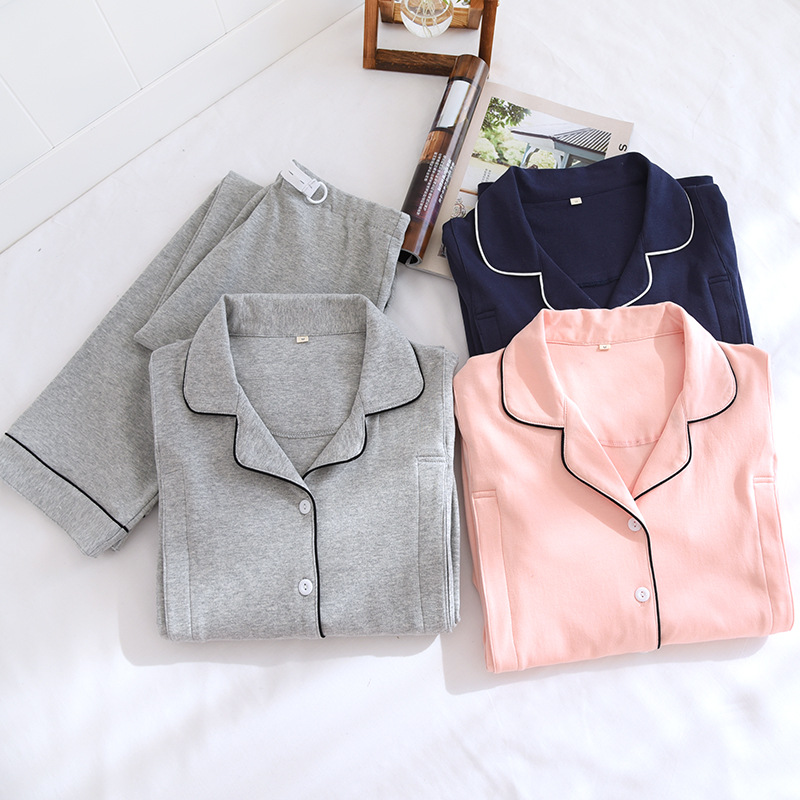 月子服夏季e薄款产后纯棉春秋款孕妇睡衣哺乳产妇3月份4三秋冬吸