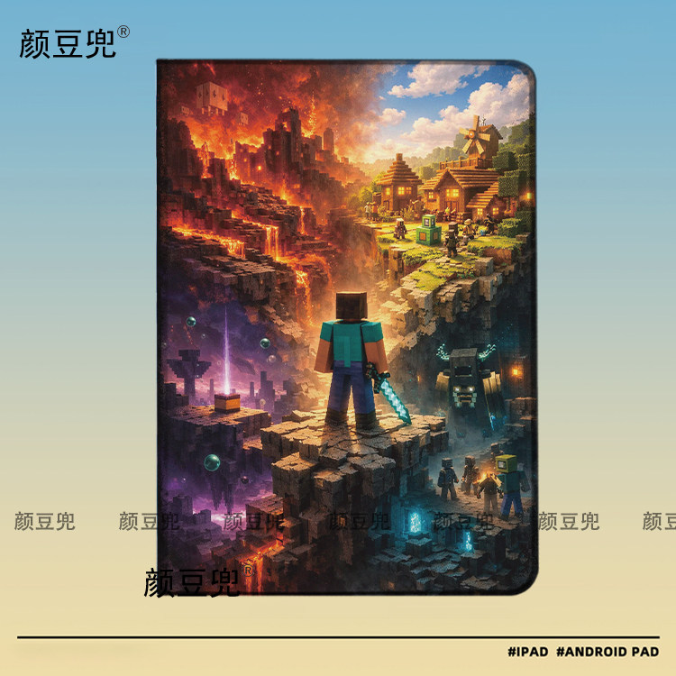 我的世界 苦力怕 游戏周边ipadA16 789 10.2适用matepad pro11华为11.5S保护套10.9air5第十代mini7小米7pro