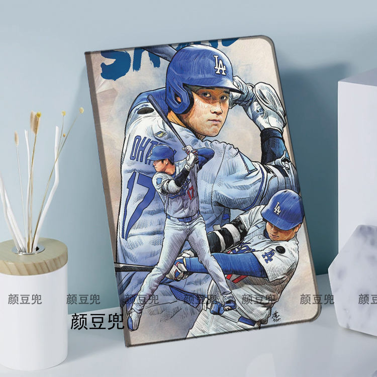 大谷翔平17号棒球周边ipadA16 789 10.2适用matepad pro11华为11.5保护套10.9air4/5第十代mini6/7小米6/7pro