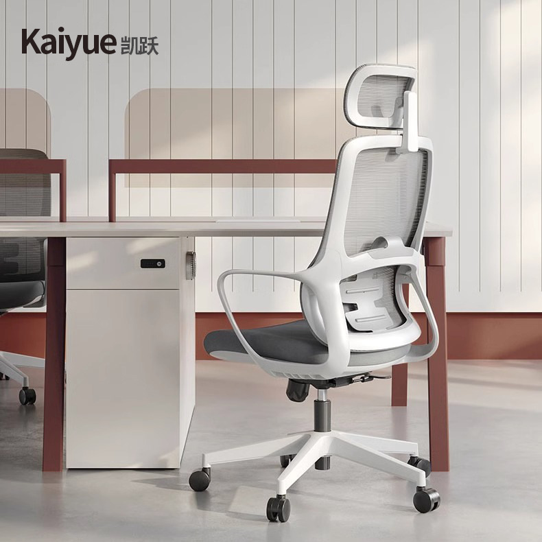 人体工学办公椅电脑椅舒适久坐不累升降旋转家用椅子网布弓形座椅