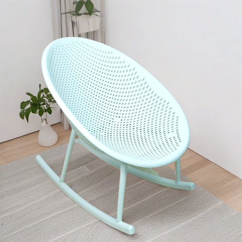 户外庭院露天摇摇椅躺椅成人可睡觉懒人沙发阳台主卧塑料休闲椅