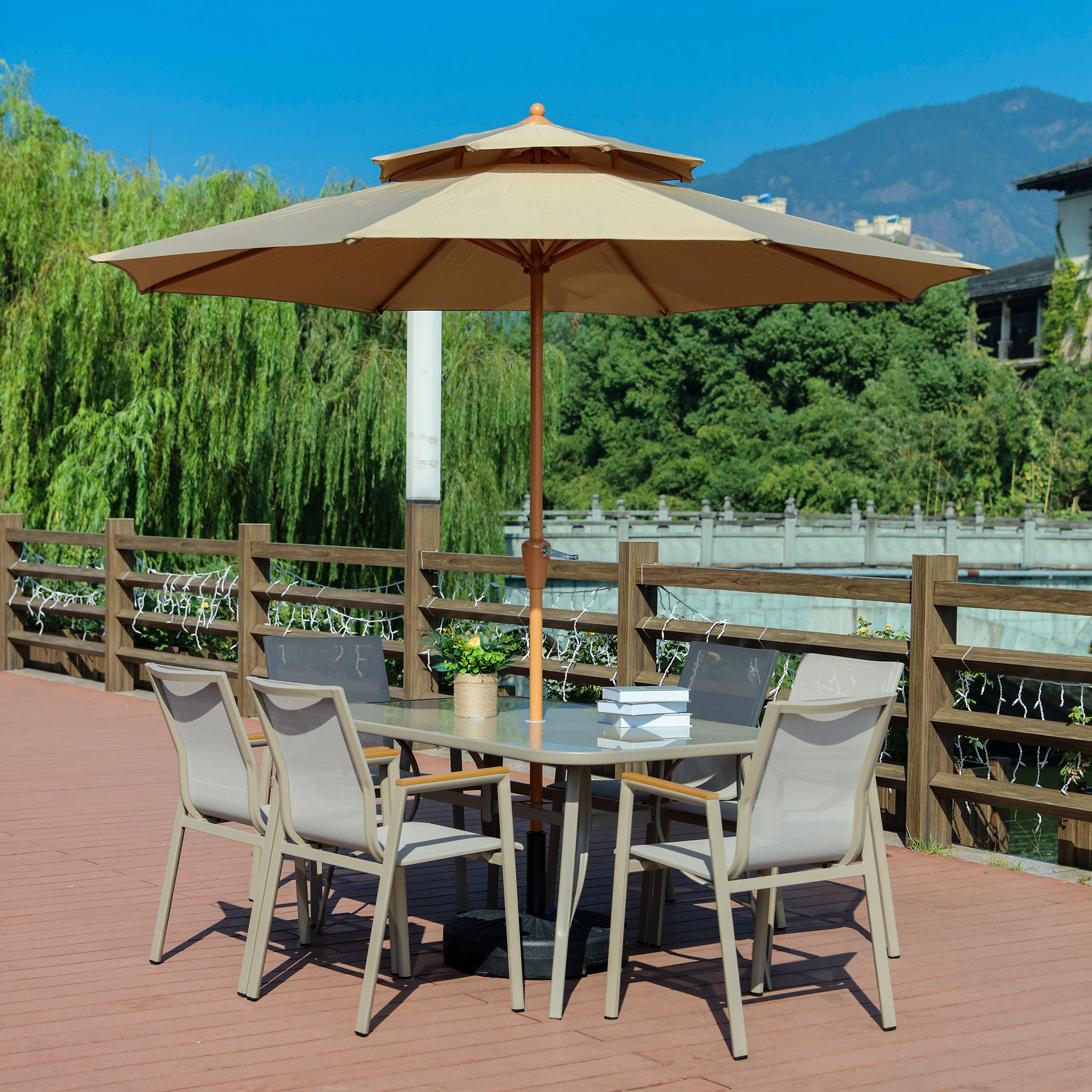 中秀皇耀欧式铝合金防水户外家具