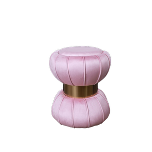 轻奢主卧室化妆凳高级感北欧梳妆椅简约换鞋凳个性创意美甲圆凳