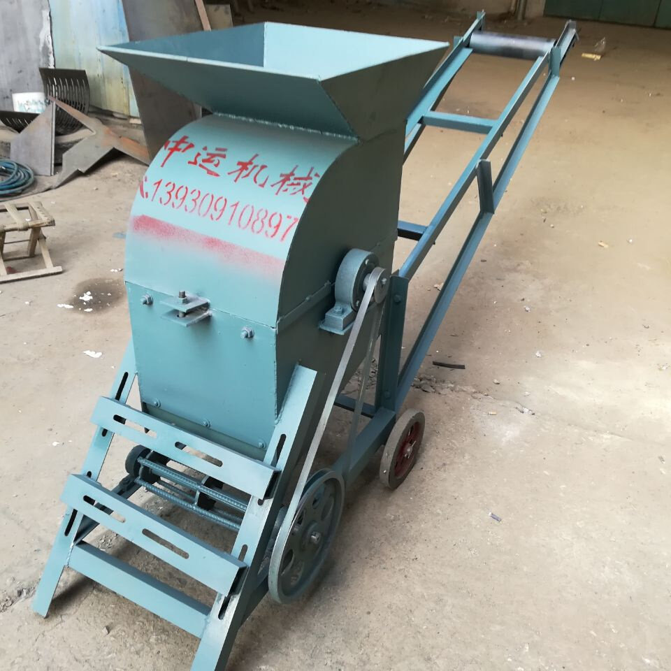 小型移动式粉碎机破碎机粉土机泥巴破碎机鸡羊r牛粪粉碎机粉煤机