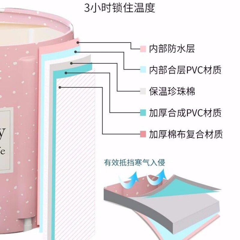 新品婴儿游泳桶家用小孩游泳池新生儿童免充气宝宝室内折叠bb洗澡