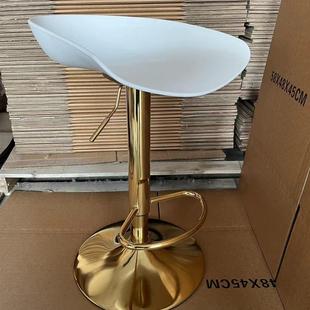 高脚吧椅升降椅子家用现代金属高简约时尚 前台收银椅滑轮脚凳