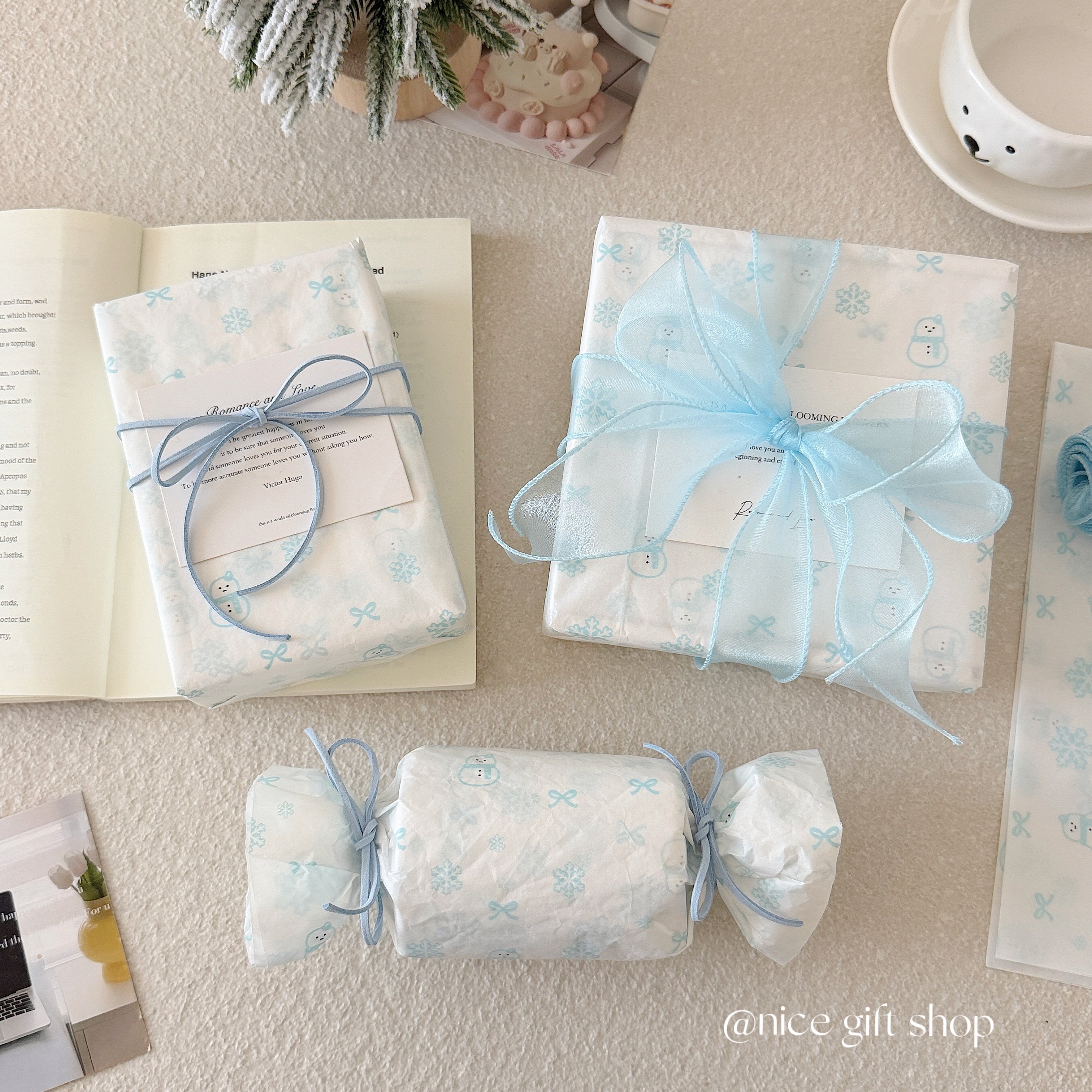 冬日雪人~高颜值可爱礼物包装纸雪梨纸出卡打包内衬纸圣诞节装饰,鲜花速递/花卉仿真/绿植园艺,花艺包装纸,淘宝优惠券,粉丝福利购,淘宝优惠卷