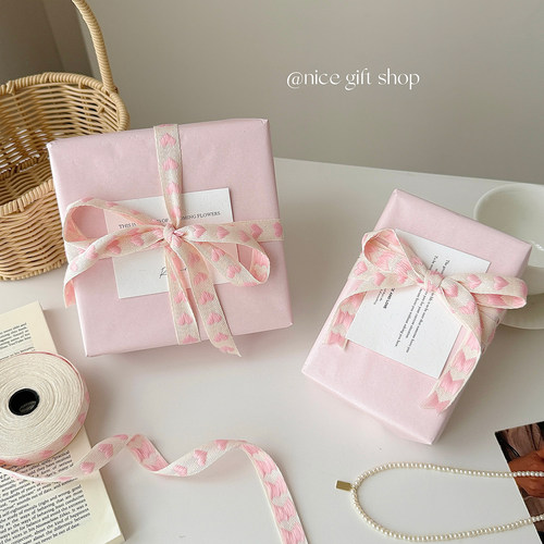 粉色甜心~ins风粉色系礼物包装纸珠光纸花艺雪梨纸出卡拍照打底纸
