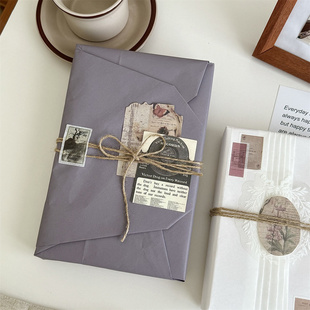饰纸 纸麻绳diy花艺烘焙装 复古系列 纯色牛皮纸大尺寸礼物礼盒包装