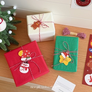 苹果纸新年装 雪梨纸平安夜包装 饰纸 三色圣诞礼物包装 圣诞节快乐