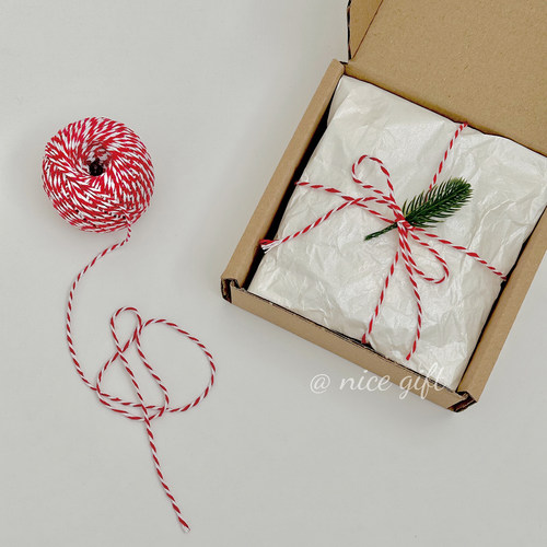 原木色礼物包装绳简约大气