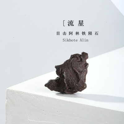 天然Sikhote-Alin阿林目击铁陨石俄罗斯铁陨石标本科普收藏礼物