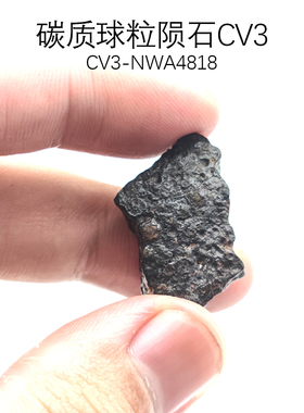天然NWA西北非石陨石碳质球粒陨石CV3反常型橄榄辉石科普标本收藏