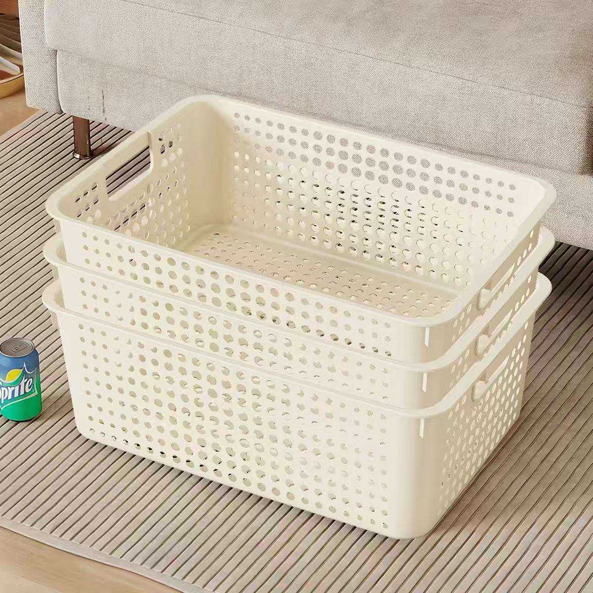 家用塑料杂物收纳筐厨房橱柜宿舍