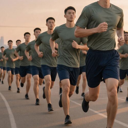体能训练服男夏透气速干短袖套装
