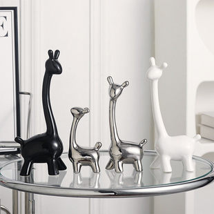 创意小鹿摆件轻奢简约高级感家居客厅玄关电视柜酒柜桌面软装饰品