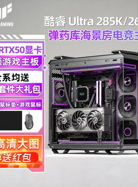 华硕tuf全家桶intel ultra 9 285k/265kf rtx5090d/5080/5070ti/5060水冷台式组装电脑主机游戏diy整机gt502