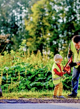 反光背心三角架汽车年审套装轿车用反光停车故障三角警示牌套装