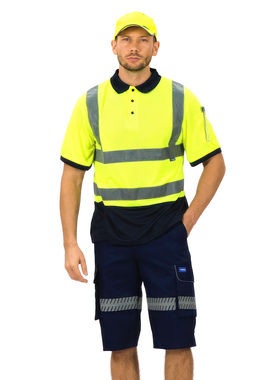 反光衣反光安全t恤polo衫透气荧光衣服骑行反光服反光背心马甲