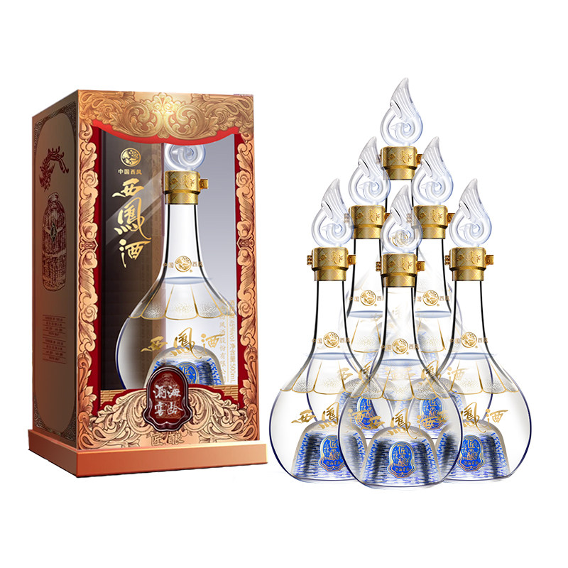 西凤酒官方旗舰店匠酿52度整箱装纯粮食酿造送礼口粮酒凤香型t3