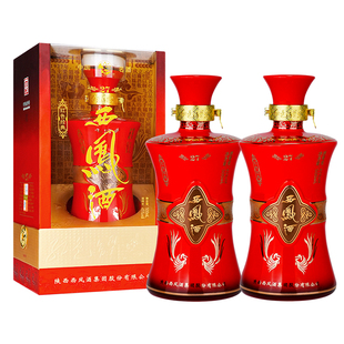 西凤酒红色经典27官方旗舰店陕西凤香型白酒45度纯粮食高度年份酒