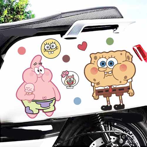 卡通趣味海绵宝宝派大星汽车贴纸