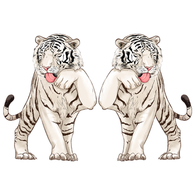 卓贴 汽车个性车贴白虎爪痕遮挡划痕贴侧面装饰车门大面积贴纸