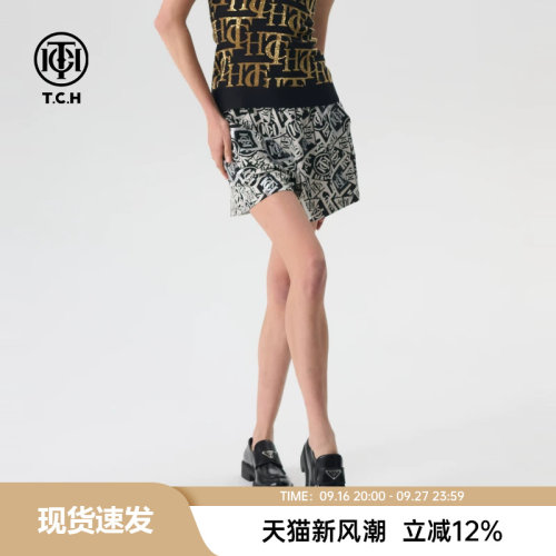 TCH潮牌个性百搭休闲短裤男女同款夏季新款时尚T72B216078