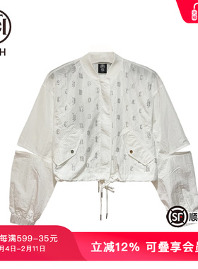 TCH潮牌LOGO烫钻休闲设计感短外套女夏季新款潮流T69B16E6010
