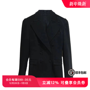 TCH春秋时尚 翅膀烫钻黑色气质休闲简约西服外套T69C04E6010