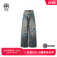 新款 TCH私服烫钻街头阔腿显瘦复古微喇牛仔裤 女夏季 T75B20E5030