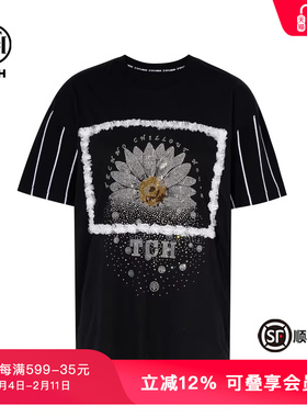 TCH私服烫钻设计感时尚休闲百搭短袖T恤女春秋新款T75C10B1025