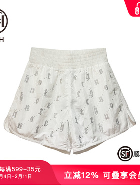 TCH潮牌LOGO烫钻休闲百搭时尚短裤女夏季新款显瘦T69B21E6006