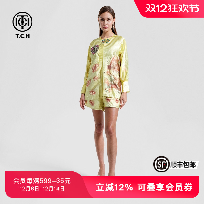 TCH长袖套装薄款新中式时尚