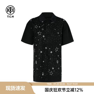 烫钻时尚舒适休闲短袖T恤